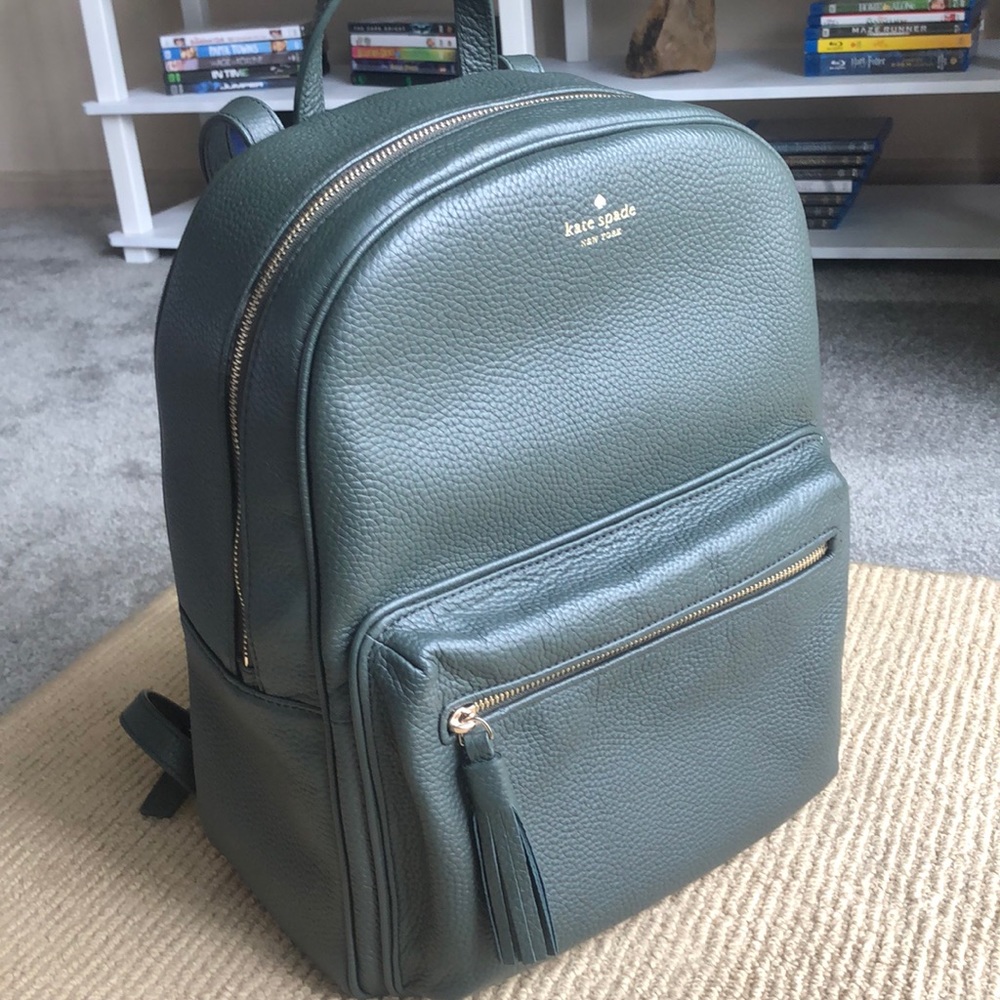 Kate Spade Large Back Pack Laptop/Travel Deep Sage